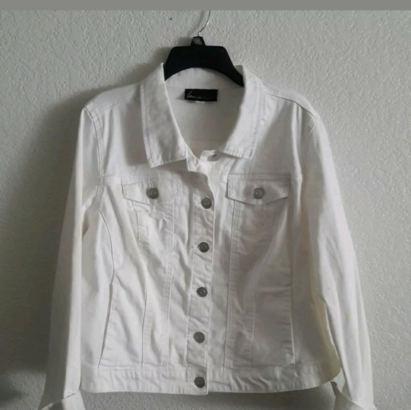 white denim jacket size 22